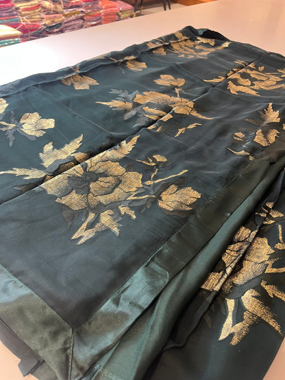 Brosso Chiffon satin Border Premium