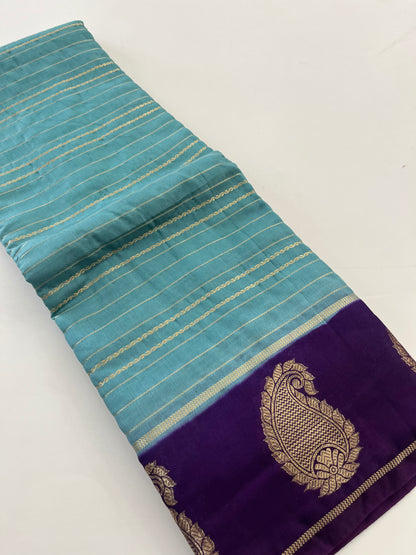 Semi Mysore silk new design