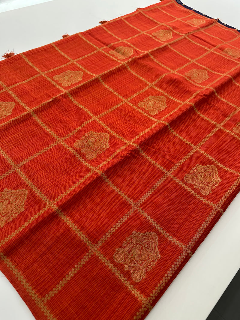 South Cotton Fancy Saree-JU28