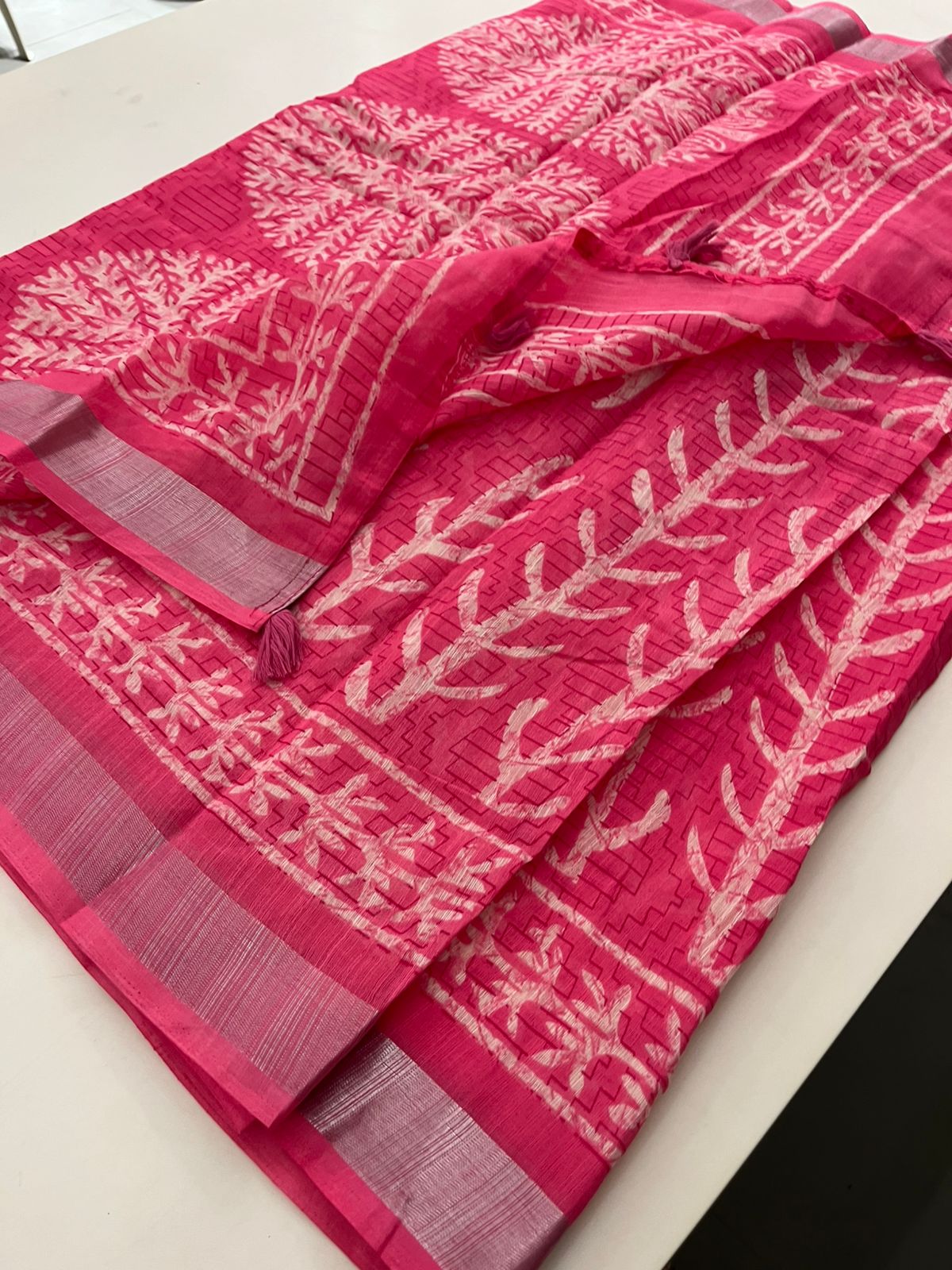 Batik Linen Saree