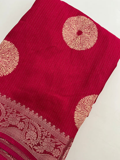 Ju11 Tussar Chiffon