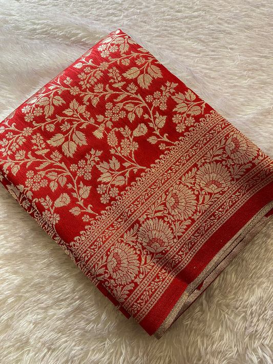 Tussar Silver Brocade