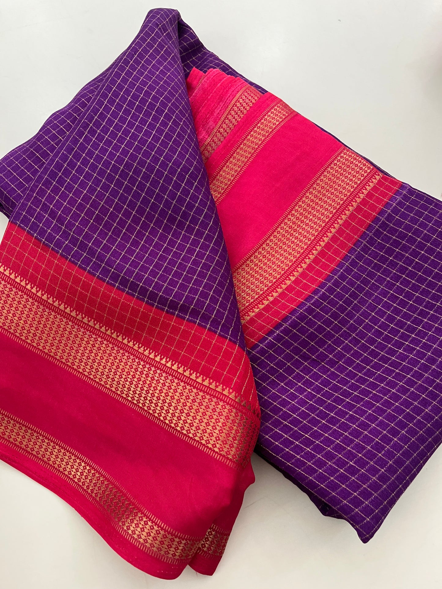 Crepe chiffon Saree