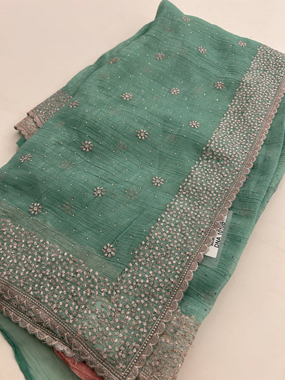 Organza Work Saree-M30
