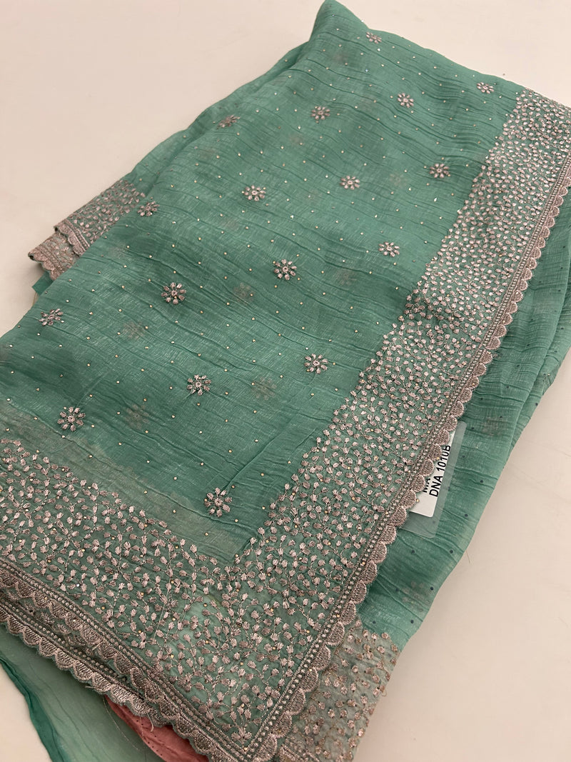 Organza Work Saree-M30