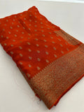 PURE VISCOSE CHIFFON SAREE-M20