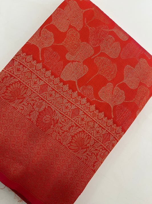 Double zari Soft Saree
