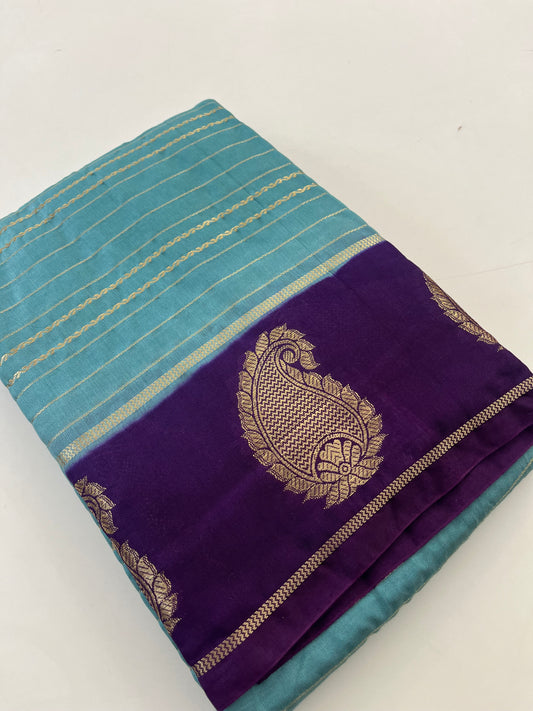 Semi Mysore silk new design