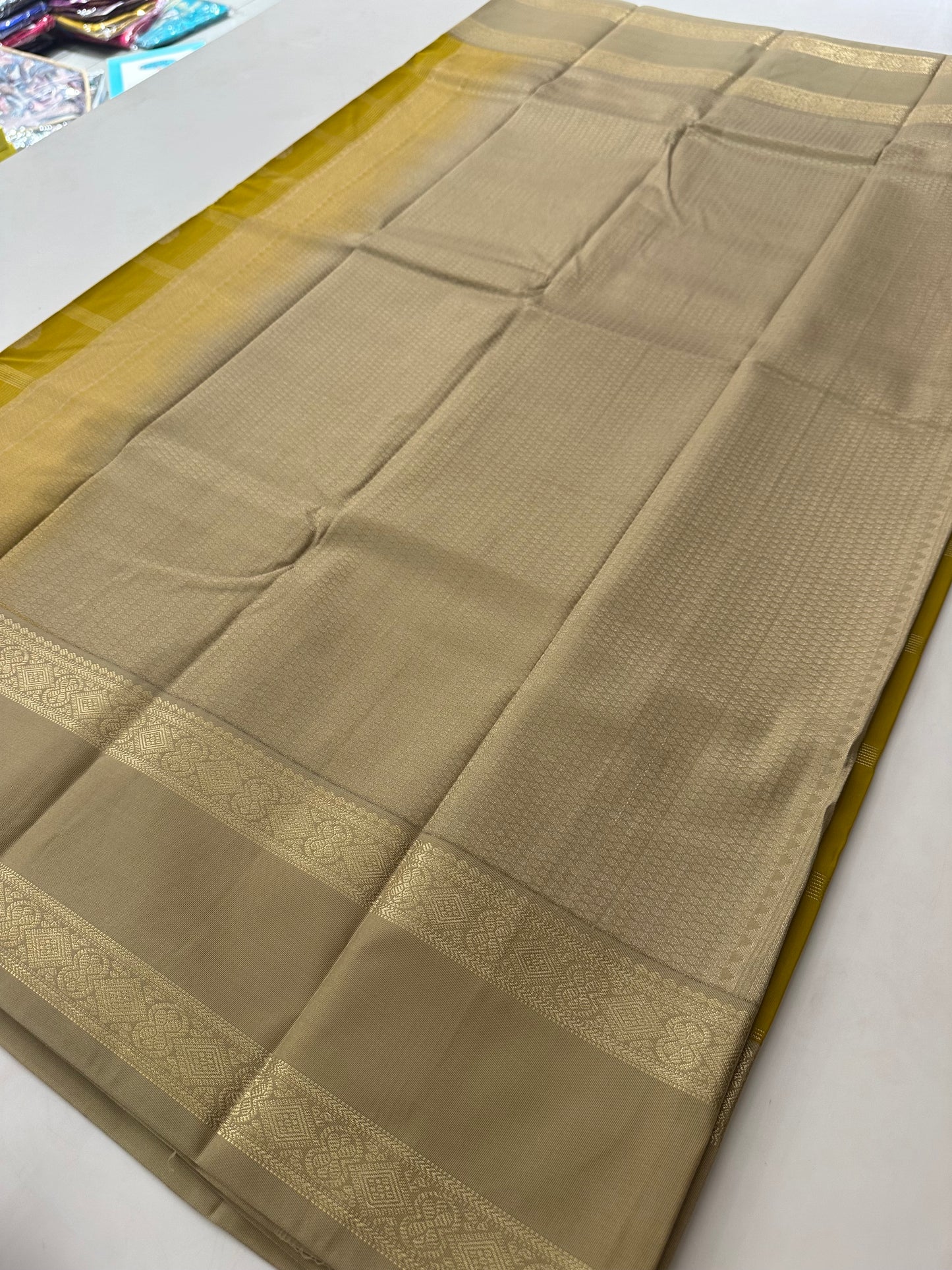 Semi Kanchi/Vegan Silk Saree-11