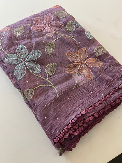 Soft organza Fancy saree