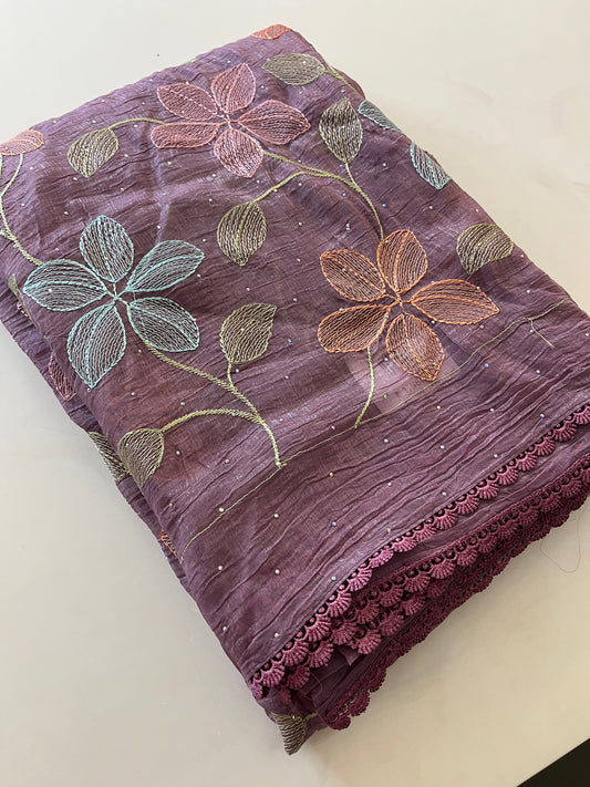 Soft organza Fancy saree