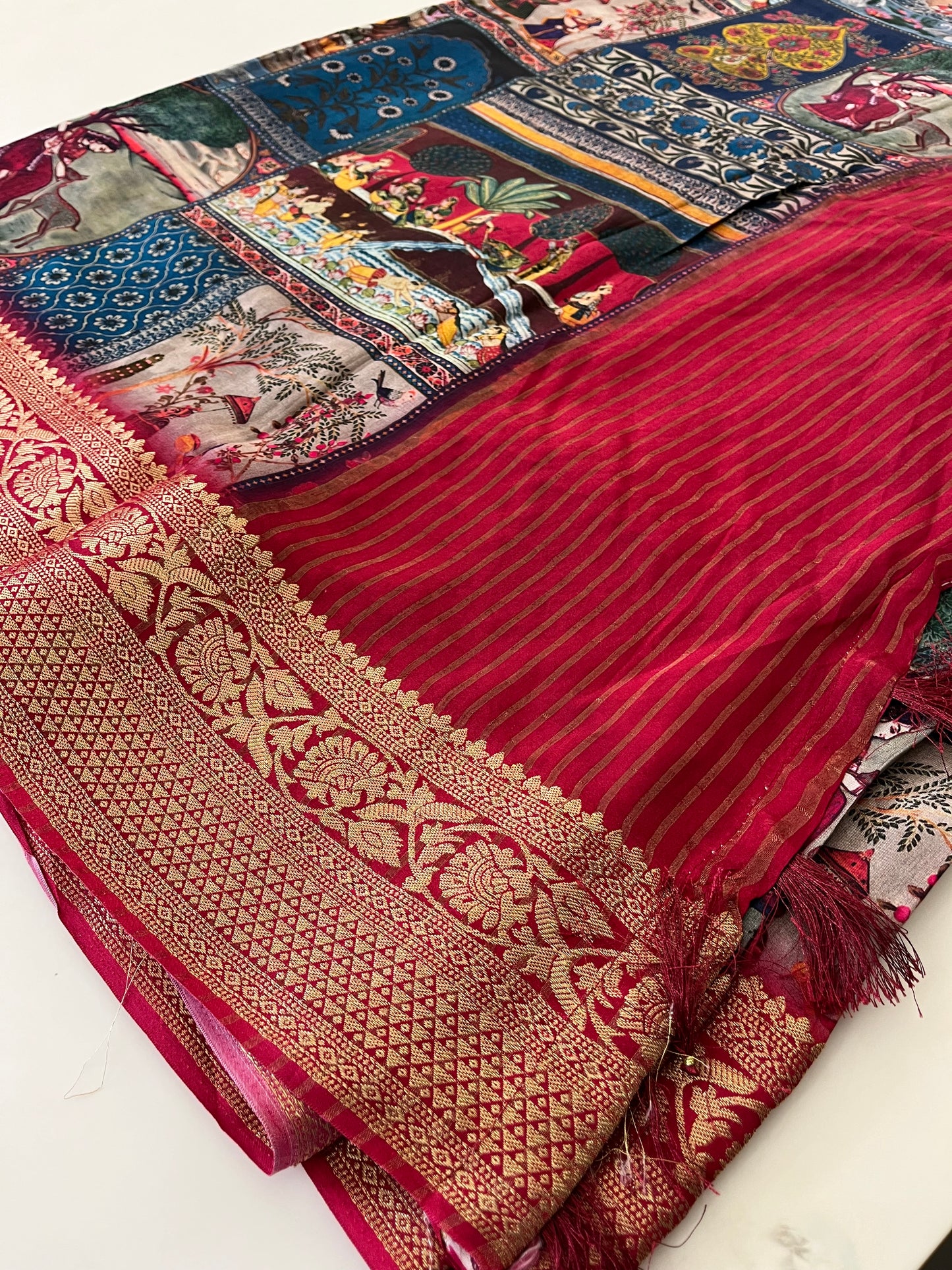 Ajrak Print premium crape