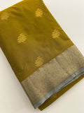 New collection in Kanchi Semi Silk sarees for Varmahalaxmi with contrast matching blouse piece-JU30