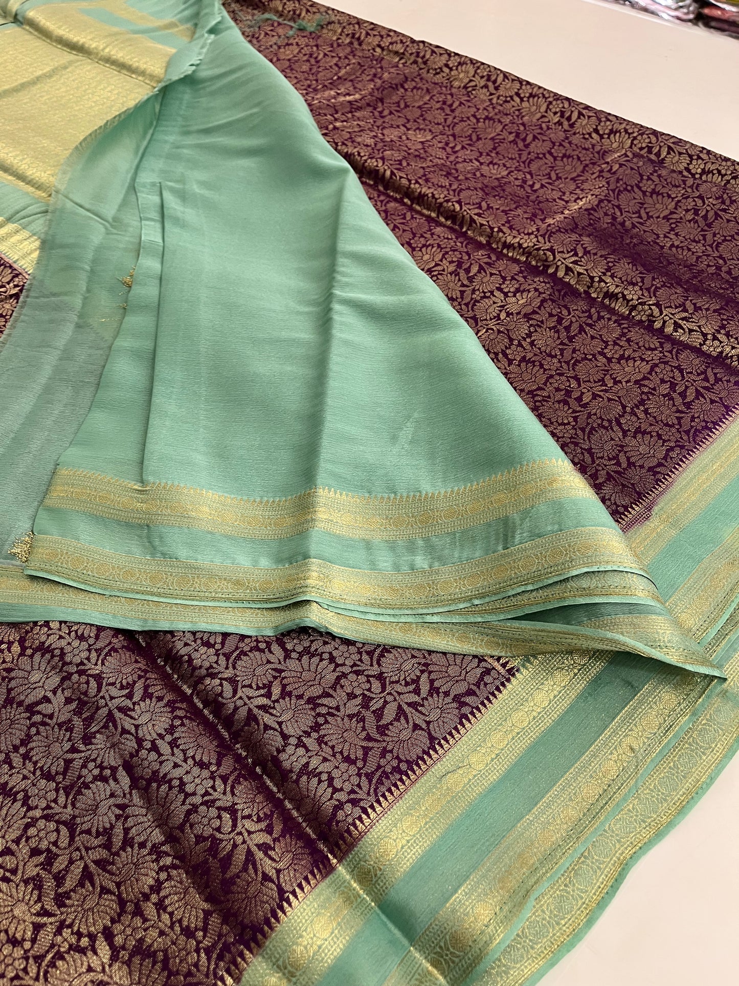 Brocade Banarasi soft silk
