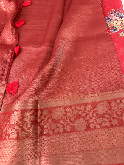 FLORAL ORGANZA SAREE