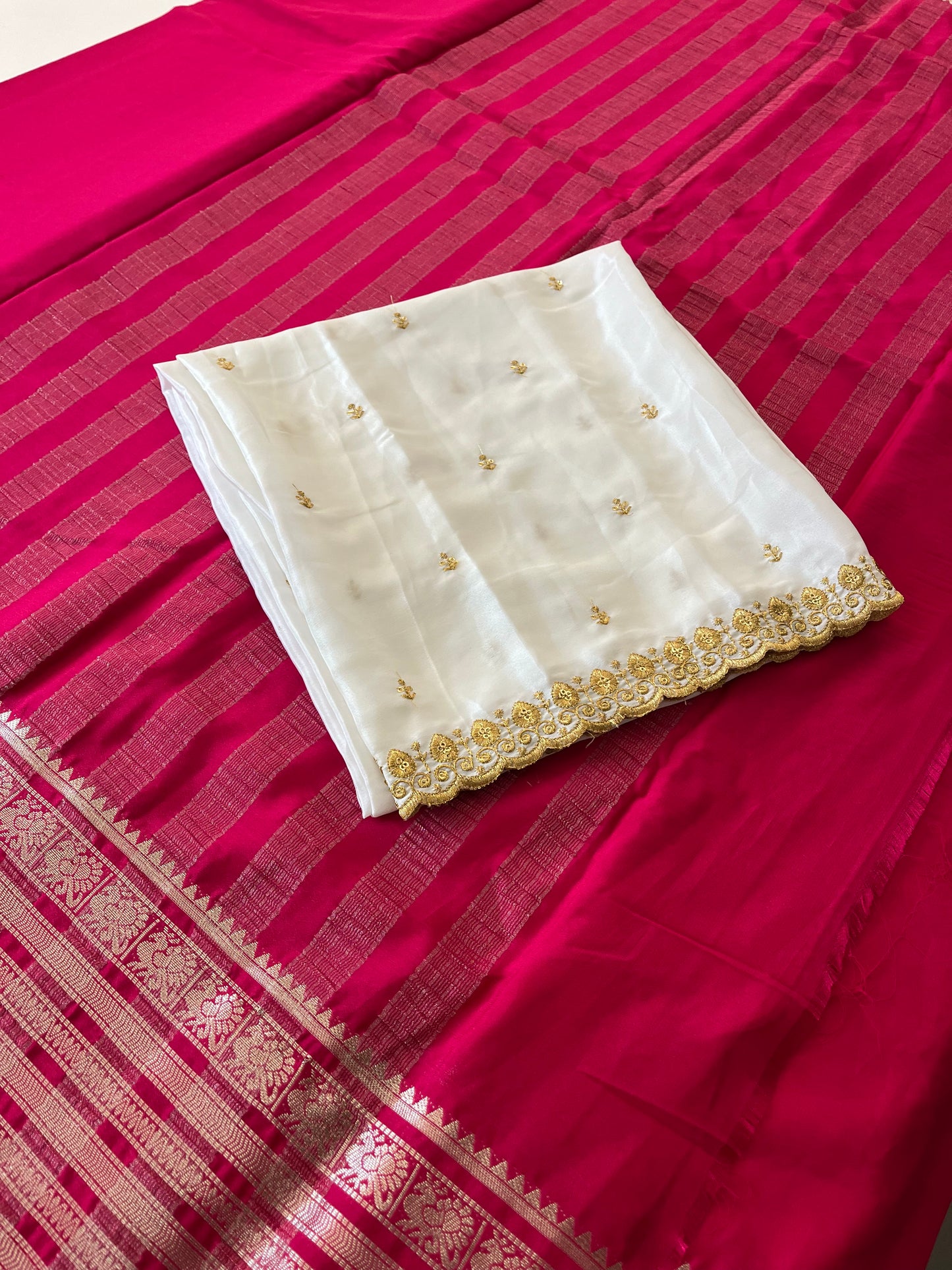 Semi Mysore silk premium