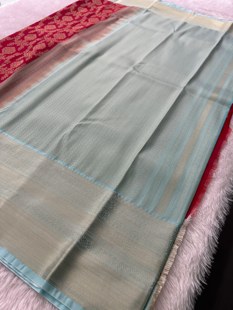 Tissue Kanchi Semi Silk Saree-JU8