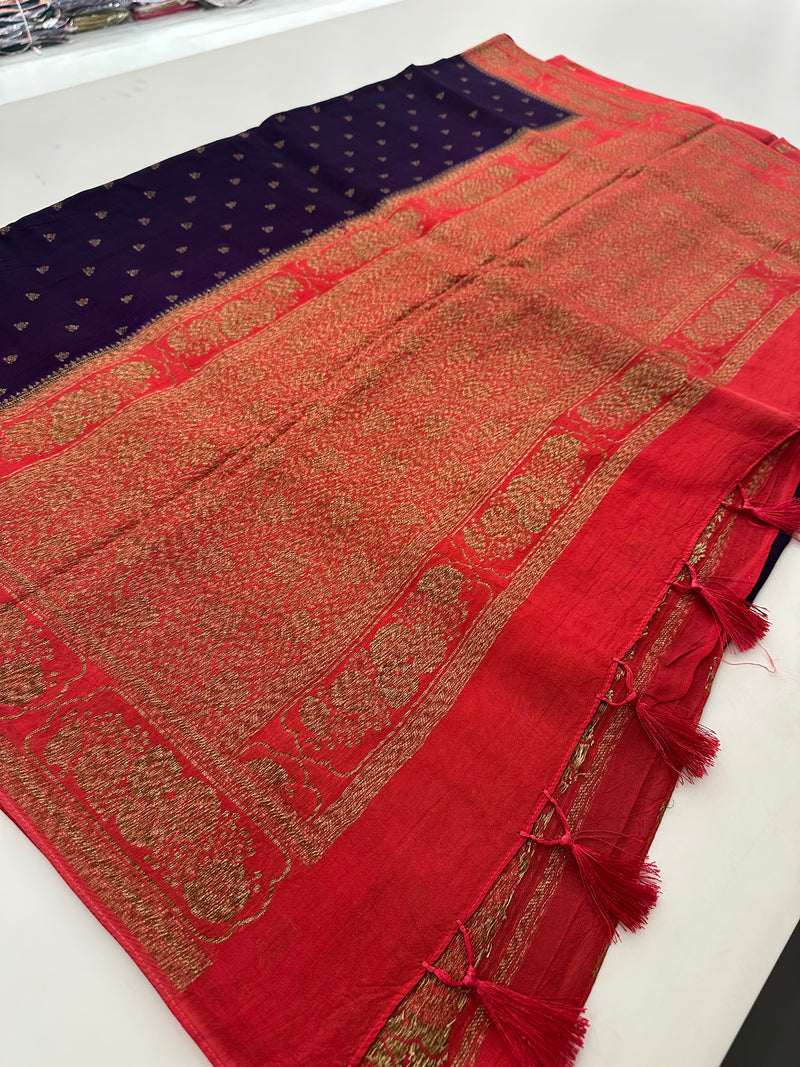 Jute Tussar Premium Contrast-J29