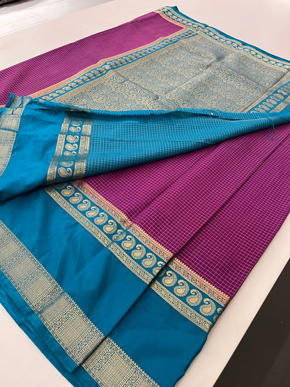 Crepe Small Checks Bentex Border