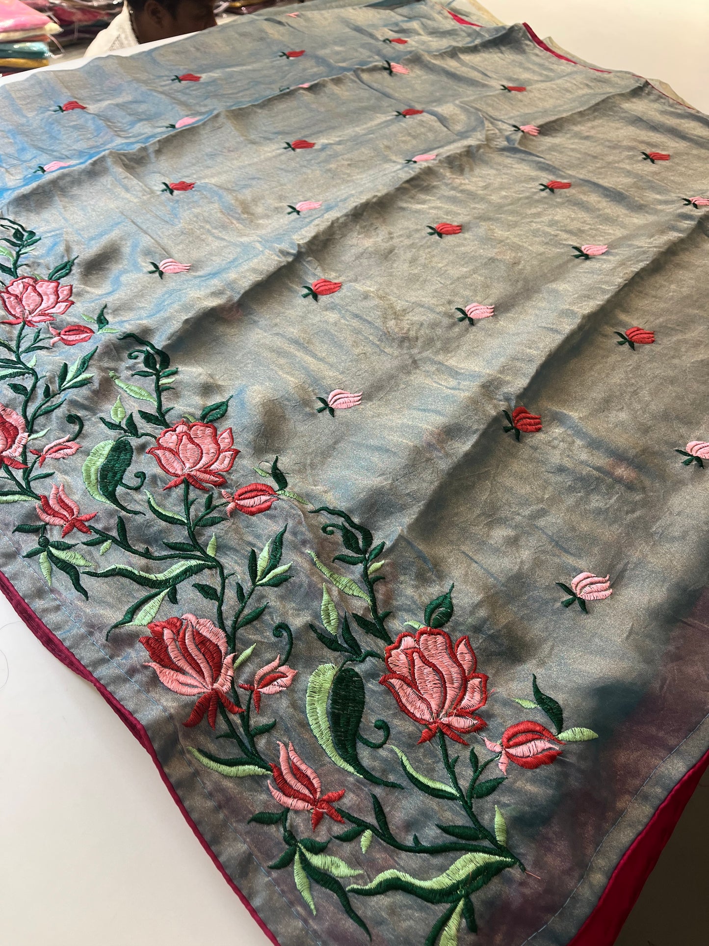 Designer Simmer Fancy Saree