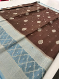 Crape Viscose Fancy Sarees-AU4