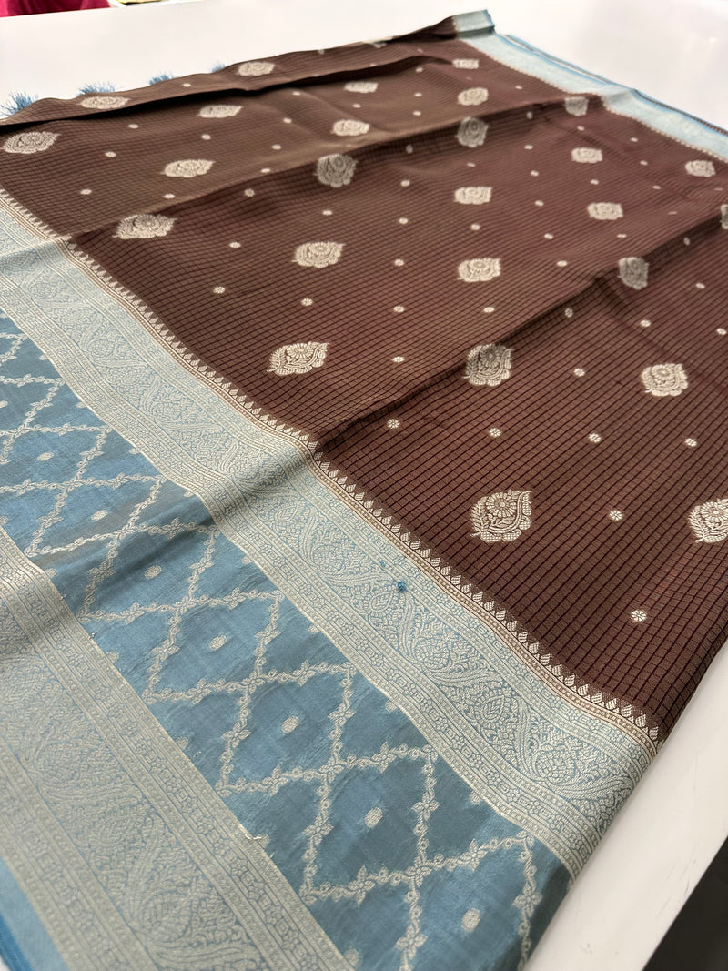 Crape Viscose Fancy Sarees-AU4