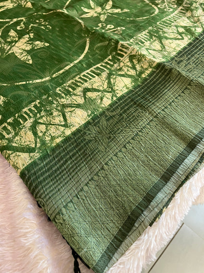 Printed Tussar Fancy
