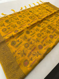 Premium Jute Tussar Fancy Saree-J9