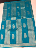BLUE TUSSAR DESIGNER SAREE-J25