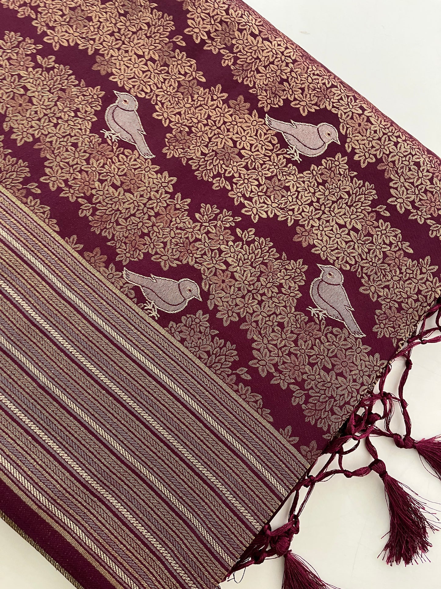Banarasi crepe Brocade Saree