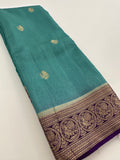 Tussar Fancy Saree in New Contrast Borders🌹- AU-17