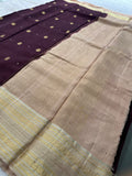 Fancy Tussar Silk Saree-JU13