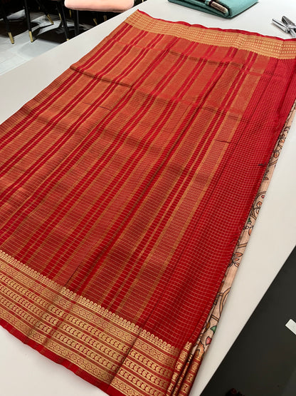 259 FLORAL SEMI  MYSORE SILK