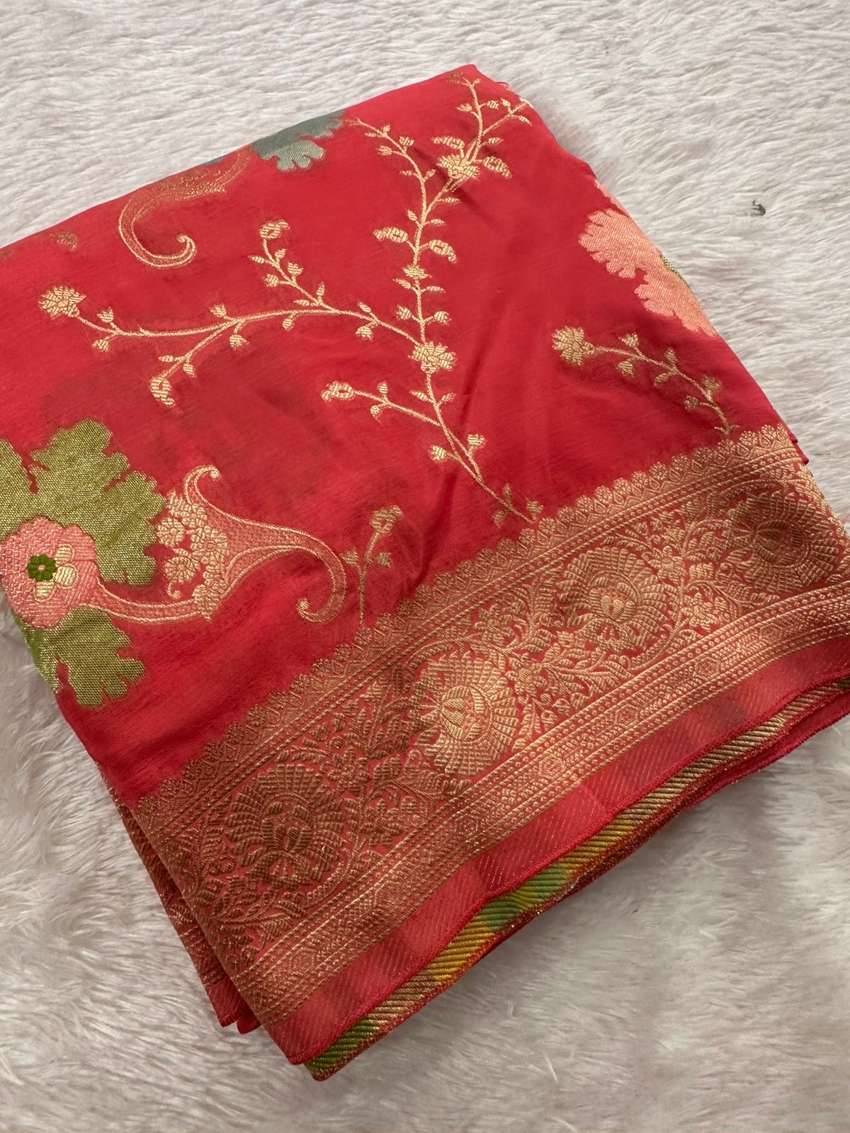 Banarasi Fancy Crape Saree -M19