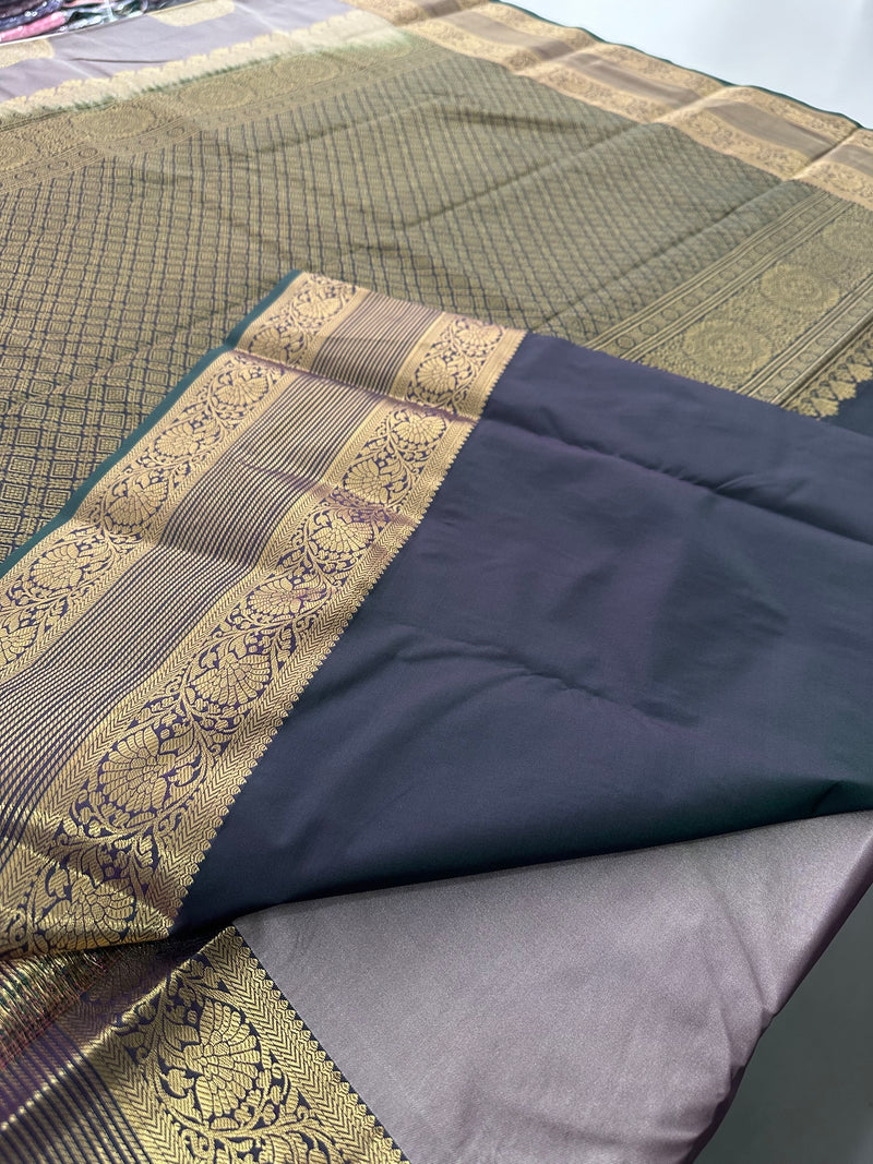 Semi Kanchi Silk Saree-J24