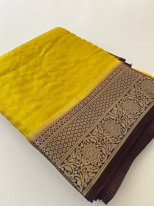 Designer Crape silk saree