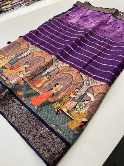 Crush Tussar  Designer