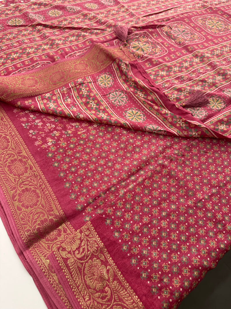 Crepe Chiffon small flower prints -AU3