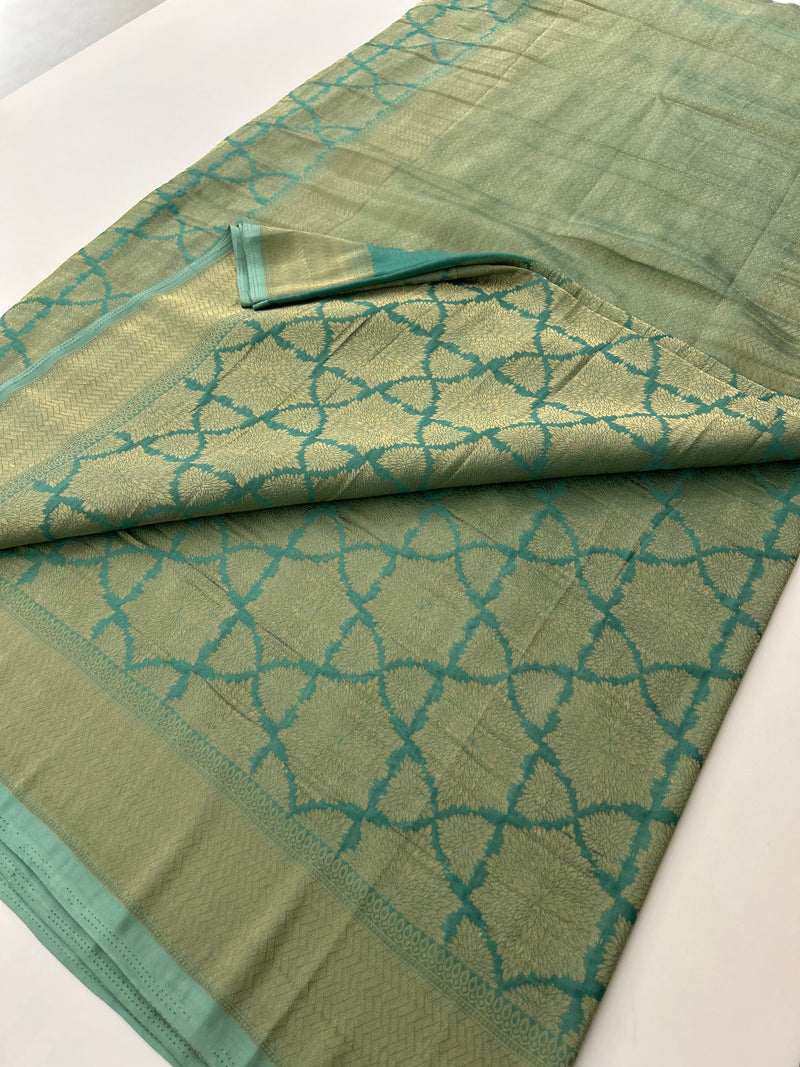 Rich Fancy Georgette Viscose Saree in Pastels and a Dark Shade♥️
Comes with Brocade buttas and butti self blouse ♥️ JU21 (Copy) (Copy) (Copy)