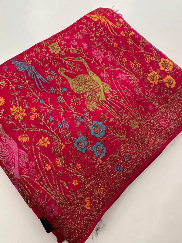 Full Weaving Pure Tussar Premium Designer Saree-J26