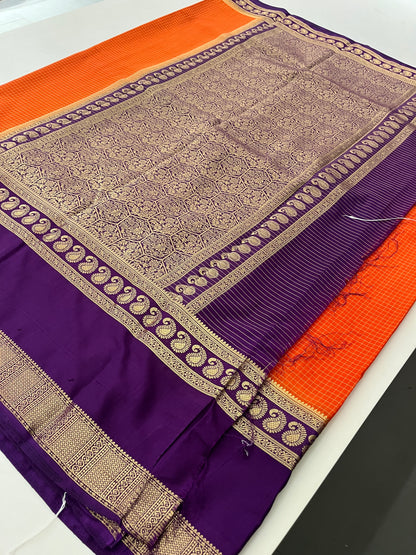 Crepe Small Checks Bentex Border