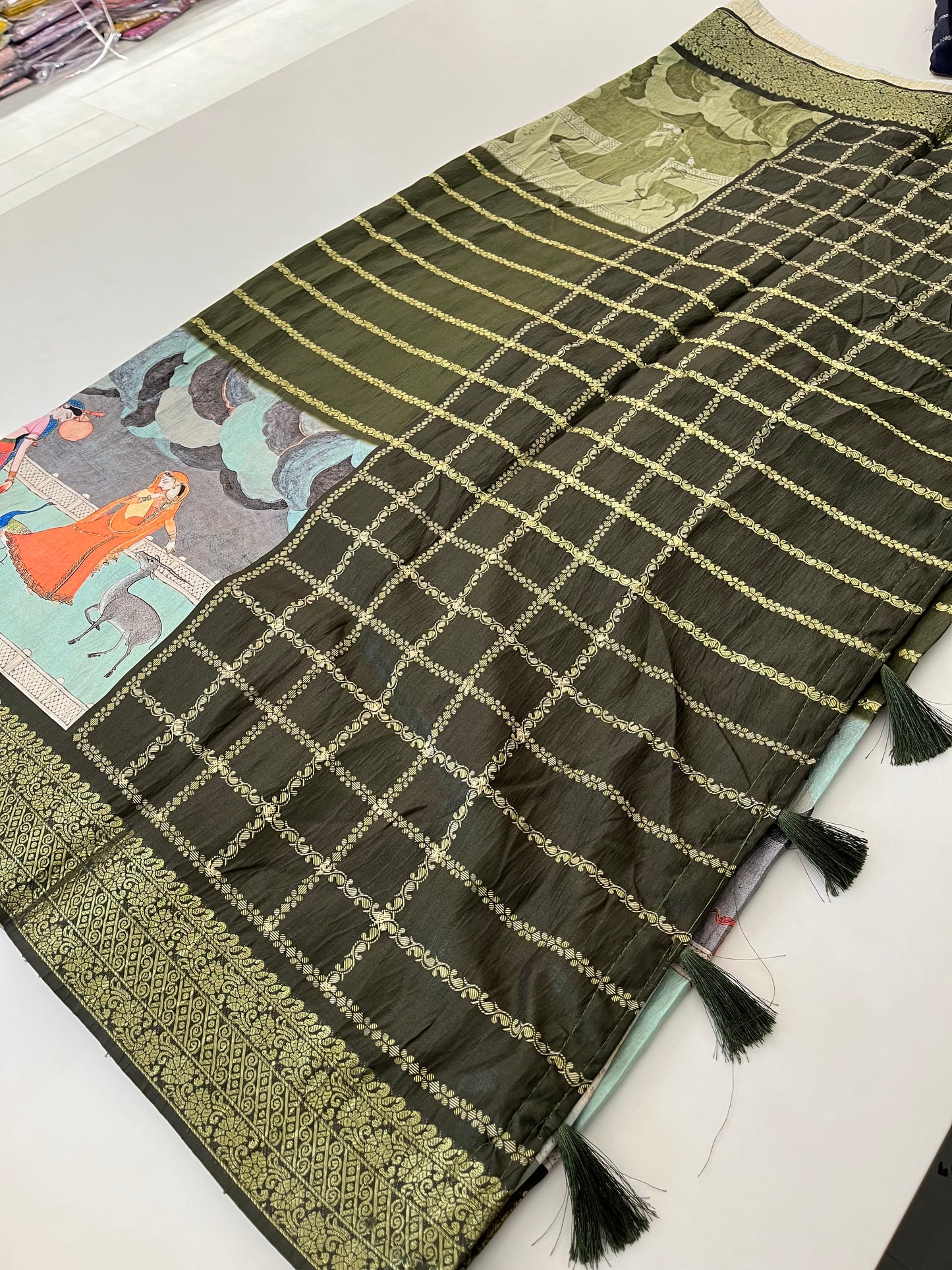 Crush Tussar  Designer