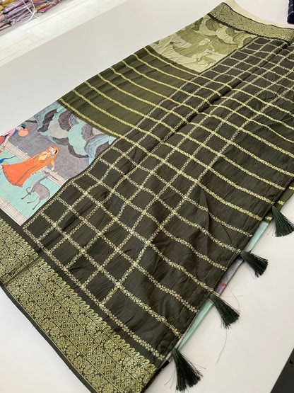 Crush Tussar  Designer