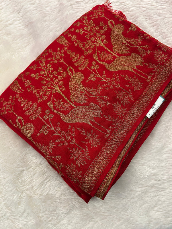 Premium Jute Tussar Fancy Saree-M14