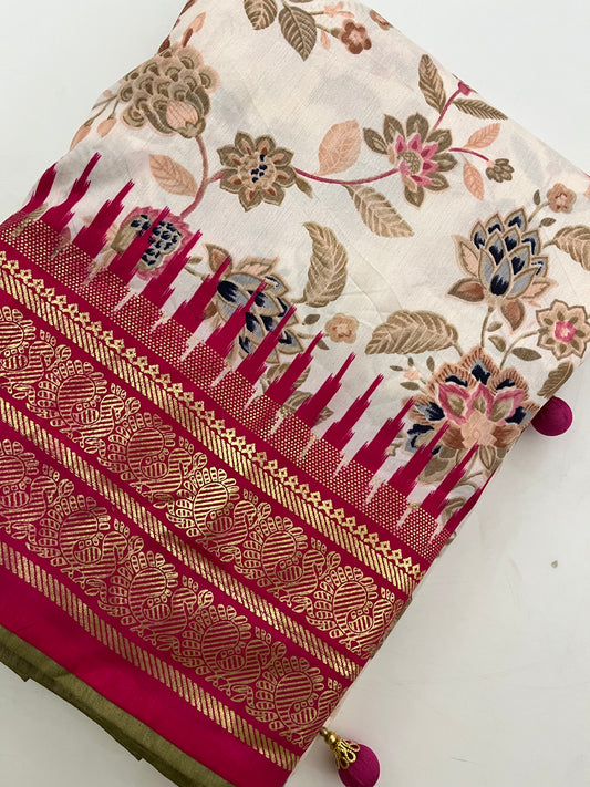 Crepe Chiffon Saree