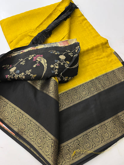Dupion silk saree