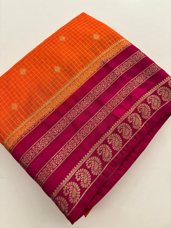 Fancy Crape Saree-J18