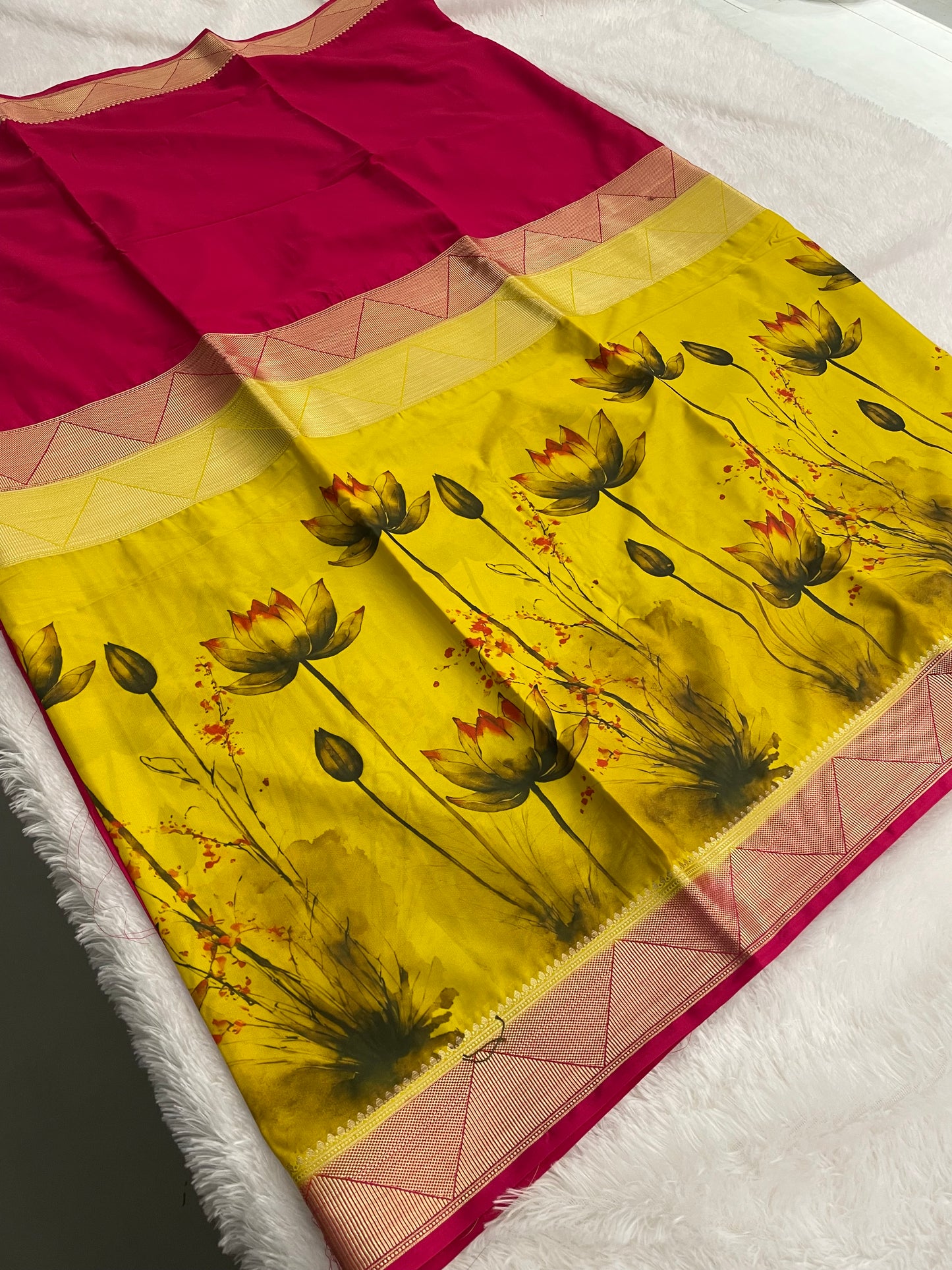 Printed Crape Silk