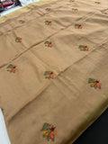 Pure Tussar Silk With Katha Work and Embroidery Buttas in Premium Finishing🦋 🌹-JU16