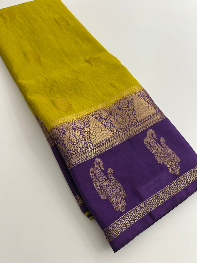 Semi Mysore Silk Saree-JU31